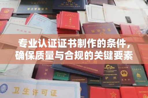 蓬溪专业认证证书制作的条件，确保质量与合规的关键要素