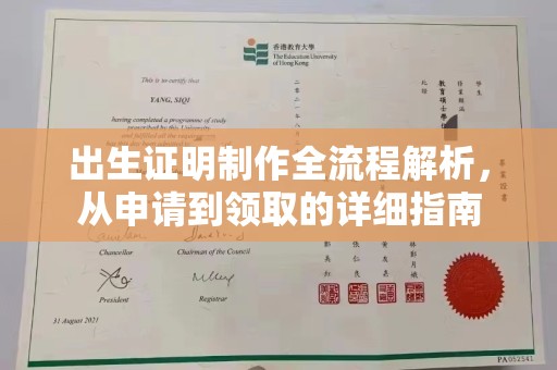 蓬溪出生证明制作全流程解析，从申请到领取的详细指南