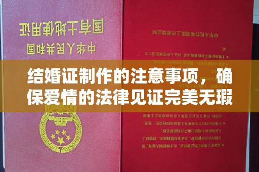 蓬溪结婚证制作的注意事项，确保爱情的法律见证完美无瑕